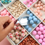 Statement necklaces with silicone beads
