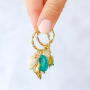 Inspiration with brass charms and summer details