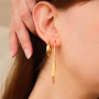 Mix and match with stainless steel earrings