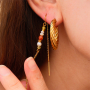 Inspiration with BY31&reg; stainless steel creole earrings 