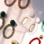 Inspiration with colourful faceted pendants 