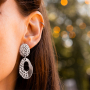 Inspiration with stainless steel earrings and charms 