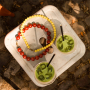 Inspiration time with matte round acrylic beads 