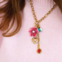 Jewellery making with stainless steel enamel charms 