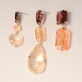Crystal glass earrings for your party collection