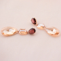 Crystal glass earrings for your party collection