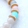 Trendy soft coloured jewellery and accessories with crackled opal glassbeads