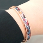 You can personalize these trendy bracelets by choosing which 5 or 10mm flat leather or cord you use!