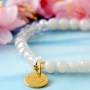 With these natural jade stone  beads you can make beautiful bracelets in trendy spring colours