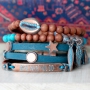 Be inspired: the most beautiful jewellery made of Copper Blue Platina Designer Quality metal and beautiful beads!