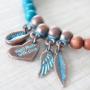 Be inspired: the most beautiful jewellery made of Copper Blue Platina Designer Quality metal and beautiful beads!
