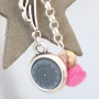 Nice Designer Quality heart - or star shaped leather keychains in a trendy fall look 