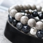 Create cool winter jewellery for men with our natural stone beads, DQ metal and leather