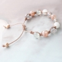 Gorgeous jewellery set in soft colours for a fresh new look with our transparent melange glass beads.