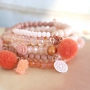 This summer look is made with the best beads in beautiful peach & coral shades. Love it!