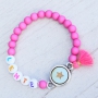 Acrylic beads are very colourful, so also very nice to use in jewellery and accessories for children