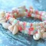 Complete your beach look with homemade jewellery made of bright coloured marvelous shell beads!