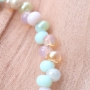 These sweet jewellery can made easily with our new colours glass beads