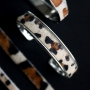 Bracelets made of natural leather with animal print, so fashionable! 
