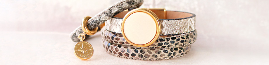 DQ European metal rose gold sliders