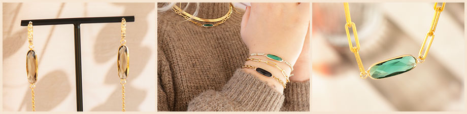 Crystal glass connectors Crystal glass connectors