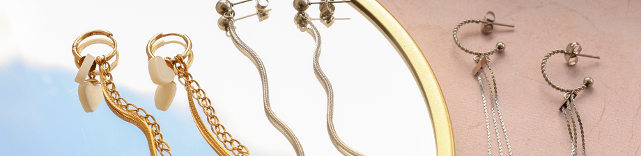 Just arrived: stainless steel earring parts findings 