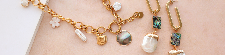 Just arrived! freshwater pearls charms and connectors