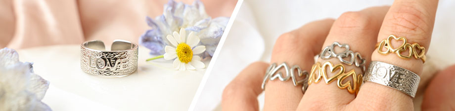 New collection of stainless steel rings