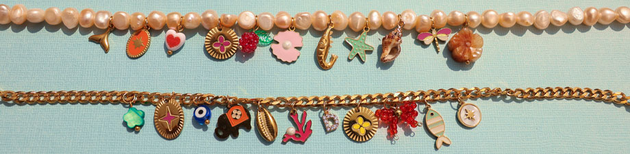 New gorgeous stainless steel charms with enamel