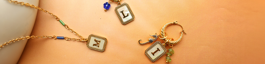 New! Stainless steel shell charms with letters New! Stainless steel shell charms with letters