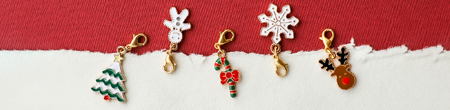NEW! Stunning metal Christmas charms for the holidays! NEW! Stunning metal Christmas charms for the holidays!