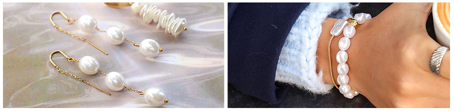 Brand new! Imitation freshwater pearls in various shapes Brand new! Imitation freshwater pearls in various shapes