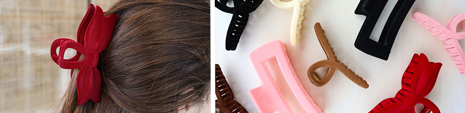New collection velvet hair clamps