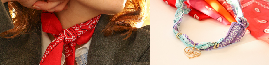 Just in: Bandana ribbon with print Just in: Bandana ribbon with print