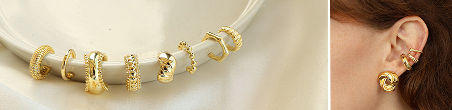 New stainless steel earcuffs