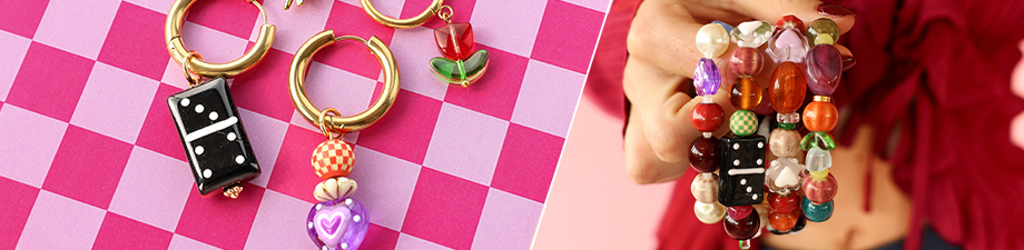 New collection of glass beads and ceramic beads