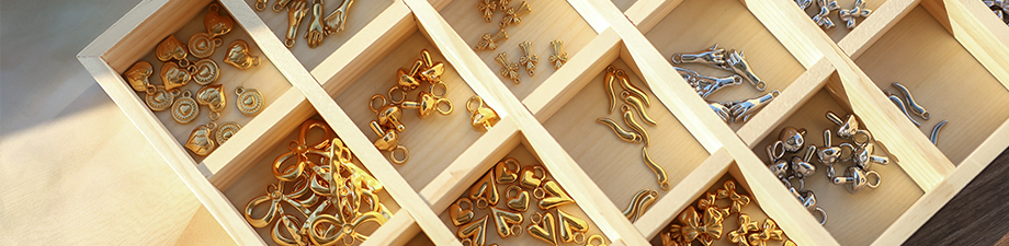 New! Stainless steel charms and beads