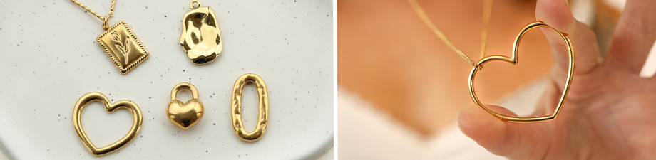 New series of stainless steel charms and findings New series of stainless steel charms and findings