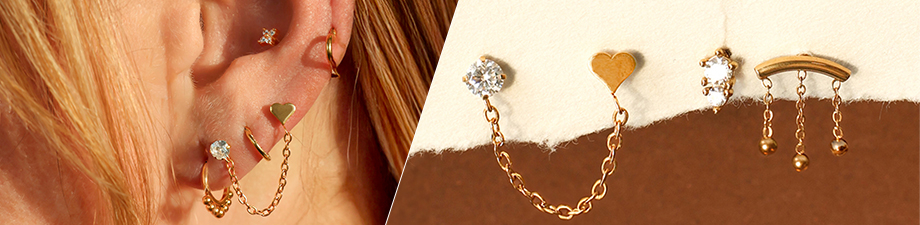 BRAND NEW! Stainless steel ear piercings BRAND NEW! Stainless steel ear piercings