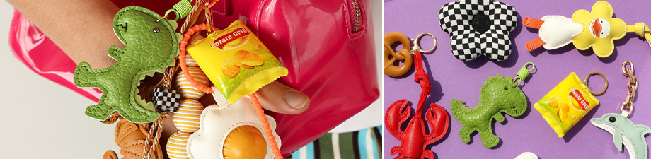 New collection of cheerful bag charms 